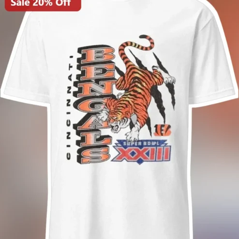 Cincinnati Bengals Super Bowl XXIII Vintage Retro Tee NFL Football Fan Gift
