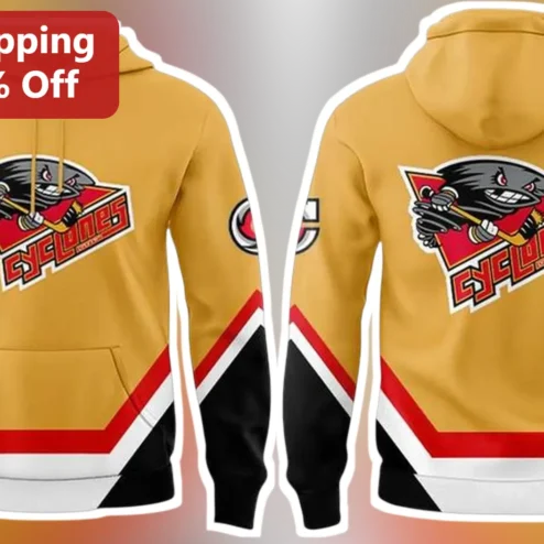 Cincinnati Cyclones Hockey Team Hoodie Retro Logo Sports Fan Apparel