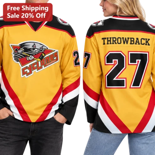 Cincinnati Cyclones Retro Hockey Jersey Graphic Tee For Men Women