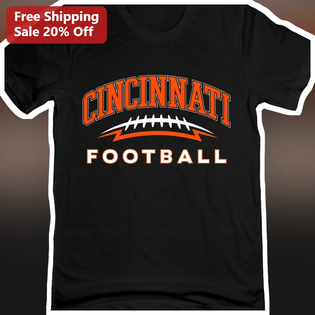 Cincinnati Football Tee Vintage Retro Sports Graphic T-Shirt for Men Women Game Day Fan Gift