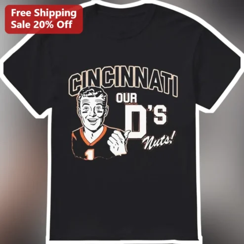 Cincinnati Our D's Nuts Tee Boomer Esiason Retro Football Fan Gift