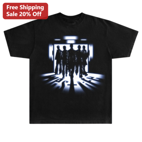Cinematic Silhouette Group Graphic Tee Backlit Movie Inspired Silhouette Shirt