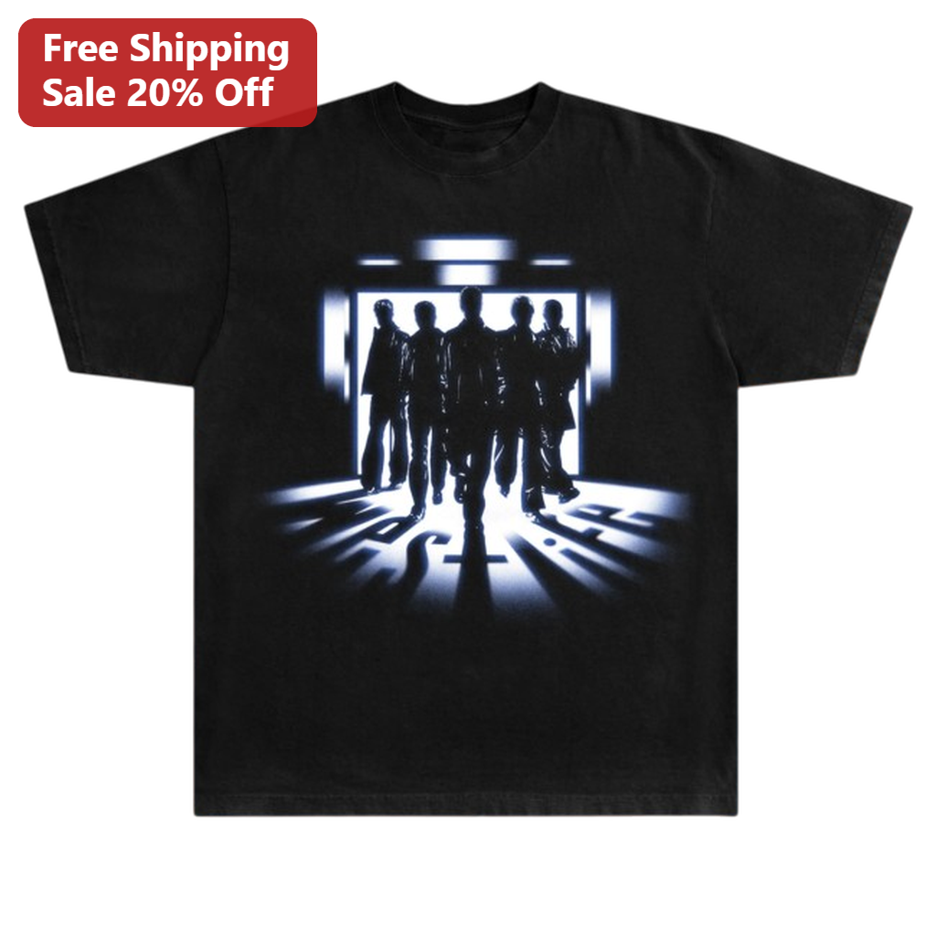 Cinematic Silhouette Group Graphic Tee Backlit Movie Inspired Silhouette Shirt