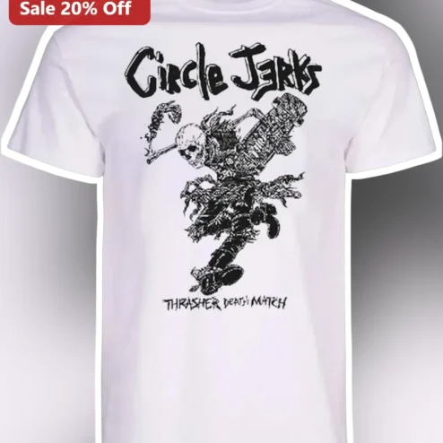 Circle Jerks Thrasher Death Match Graphic Tee Punk Rock Skate Merch