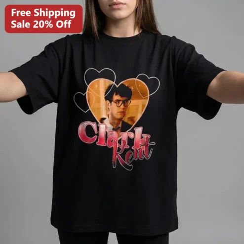 Clark Kent Tee Smallville Superman Vintage Y2K Heart Graphic Shirt Gift for Fans
