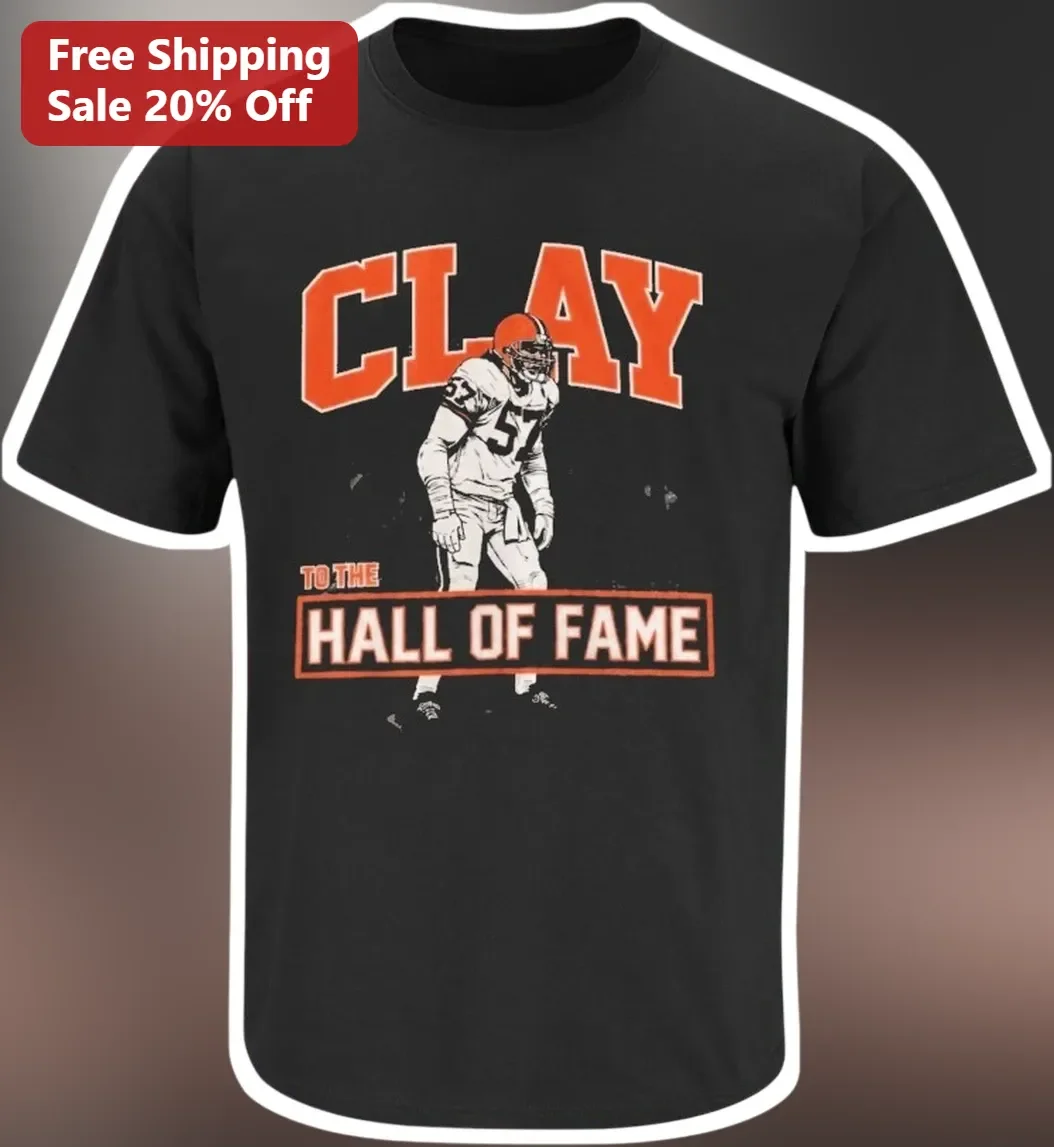 Clay To The Hall Of Fame Tee Vintage NFL Football Player Graphic Shirt