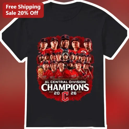 Cleveland Guardians AL Central Division Champions 2026 Tee