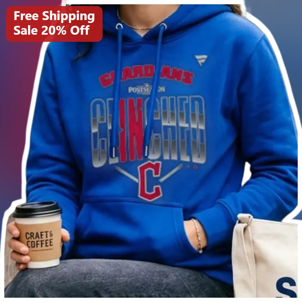 Cleveland Guardians Clinched Postseason Hoodie MLB Playoff Fan Apparel Gift