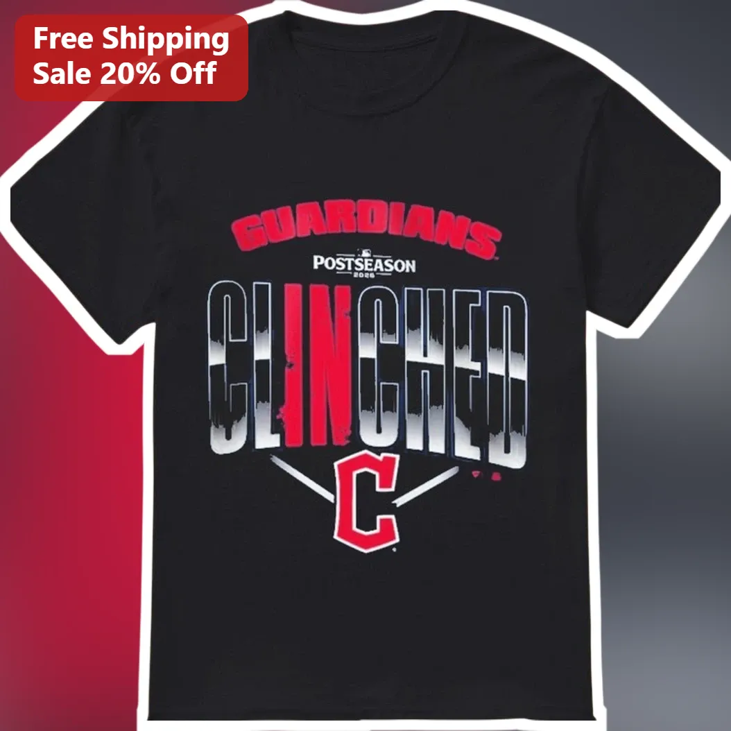 Cleveland Guardians Postseason Clinched Tee MLB Playoff Fan Apparel