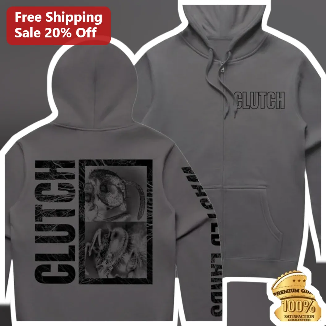 Clutch Basketball Hoodie Grey Zip Up Urban Streetwear Athletic Wear Gift for Men Women