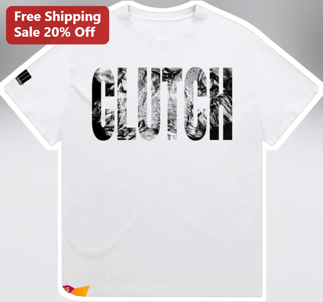 Clutch Tee Bold Block Letter Sports Motivation Graphic T-Shirt for Athletes Coaches Fans