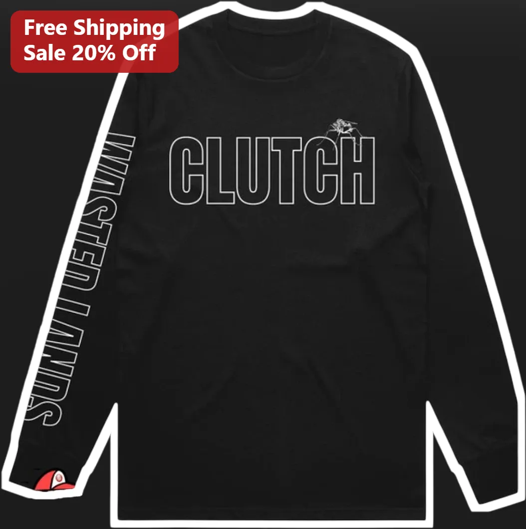 Clutch Wasted Rings Band Merch Long Sleeve Tee