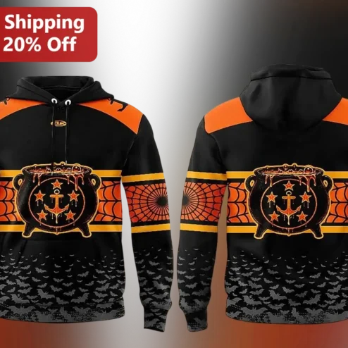 Coast Guard Halloween Witch Cauldron Hoodie USCG Veteran Gift