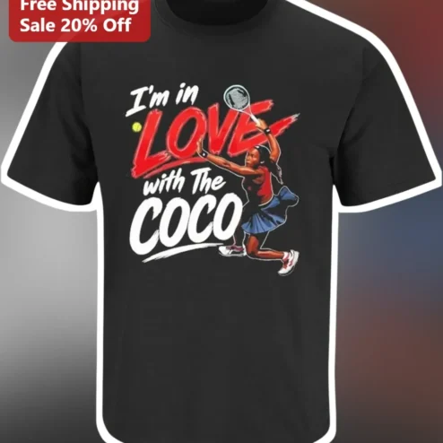 Coco Gauff I'm In Love With The COCO Tee Tennis Fan Graphic Shirt