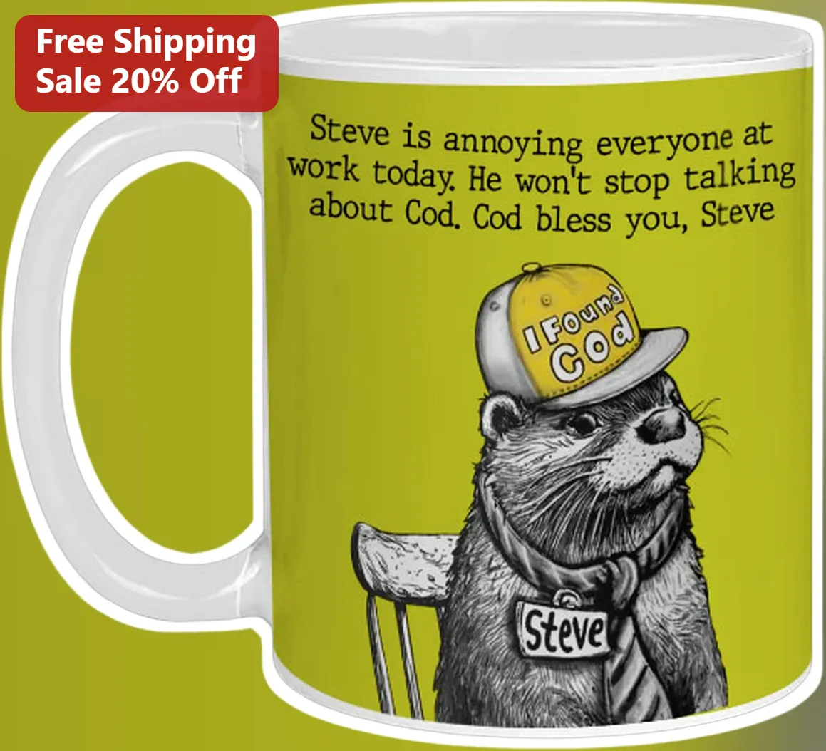 Cod Bless You Funny Coworker Mug Office Humor Gift for Programmer