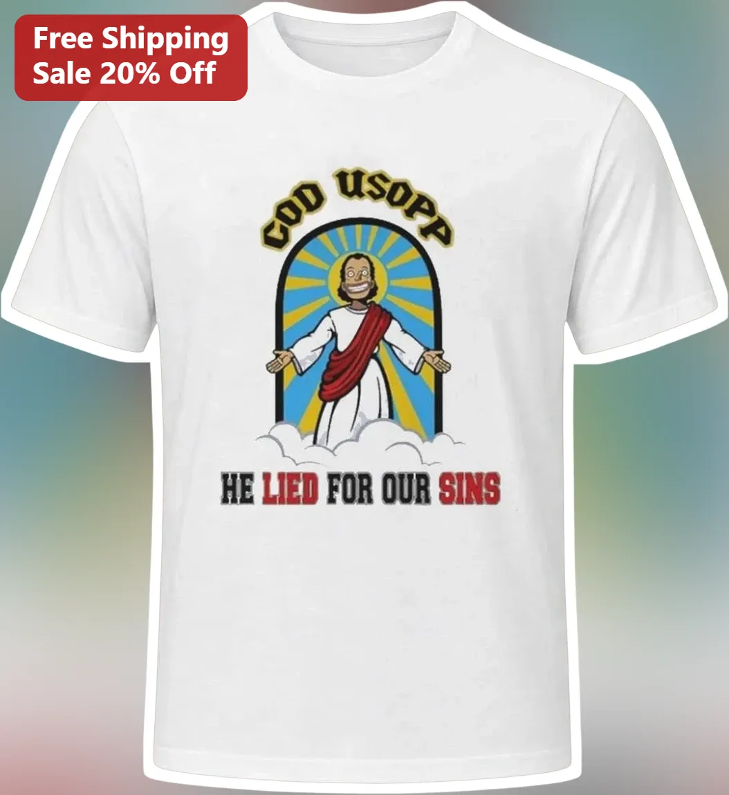 COD USOPP HE LIED FOR OUR SINS Graphic Tee One Piece Usopp Anime Shirt