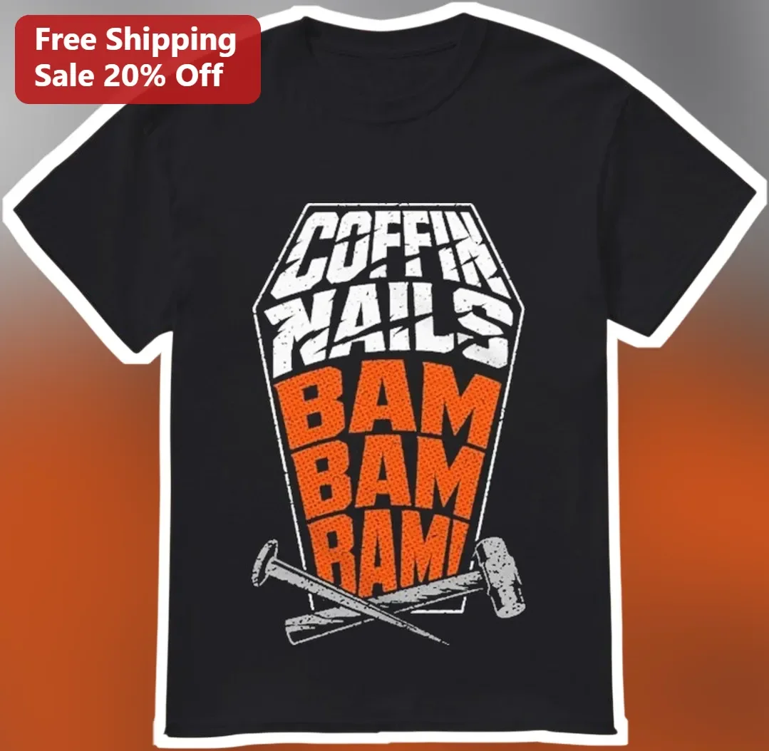 Coffin Nails Bam Bam Bam Tee Distressed Gothic Graphic Shirt Dark Humor Gift