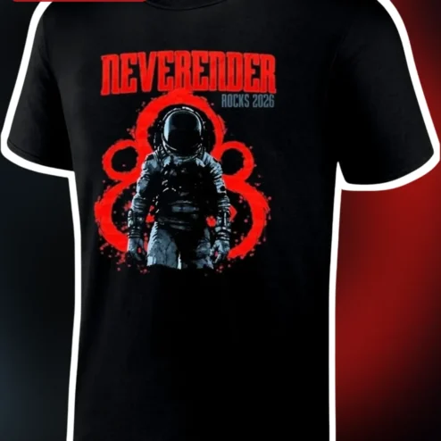Coheed and Cambria Neverender Rocks 2026 Tee Red Rocks Amphitheatre Concert Merch