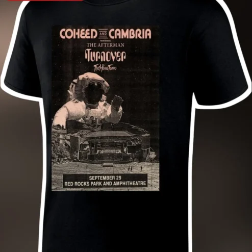 Coheed and Cambria Performing The Afterman Turnover Red Rocks Amphitheatre Tee
