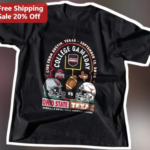 College Game Day Live From Austin Ohio State Vs Texas Tee Vintage College Football Shirt