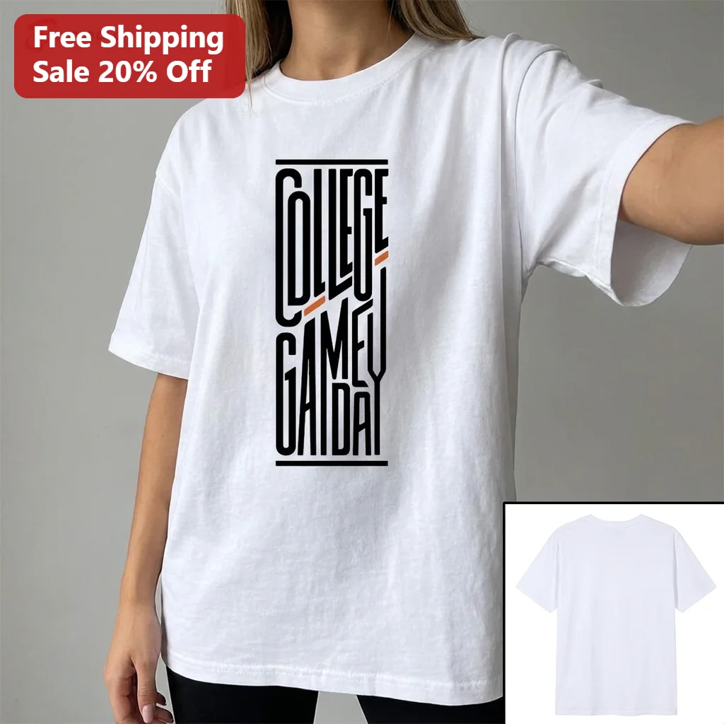College Game Day Tee Football Tailgate Shirt Game Day Sports Fan Apparel