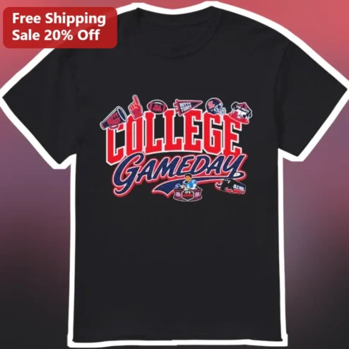 College Gameday Tee Vintage Varsity Football Fan Apparel Gift for Men Women Tailgate Shirt