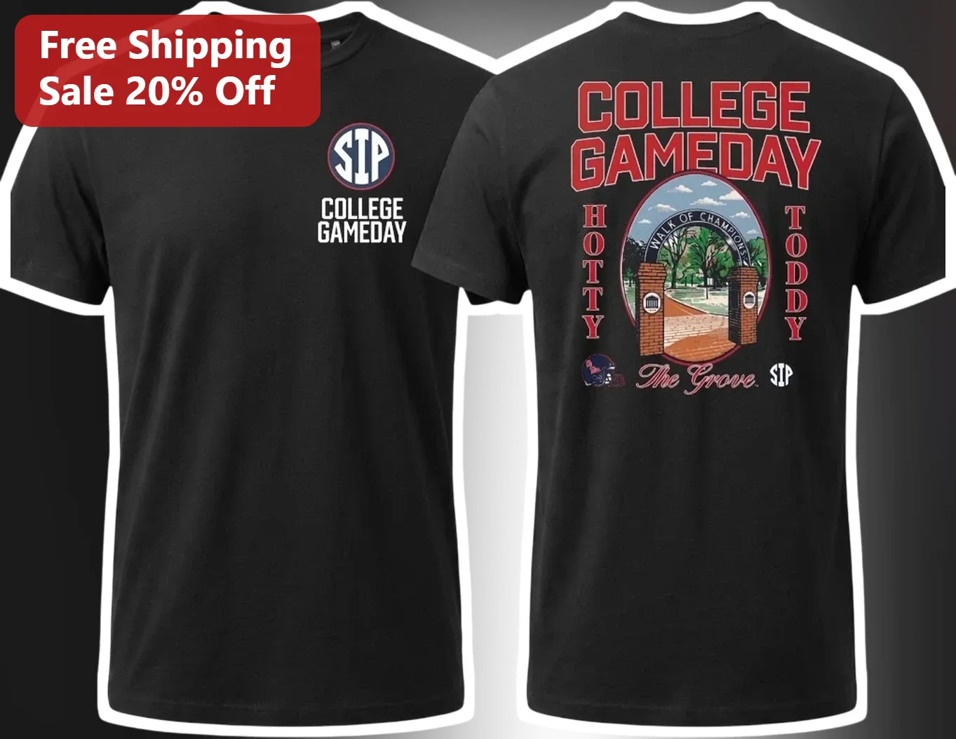 College GameDay The Grove Tee Personalized Football Fan Shirt
