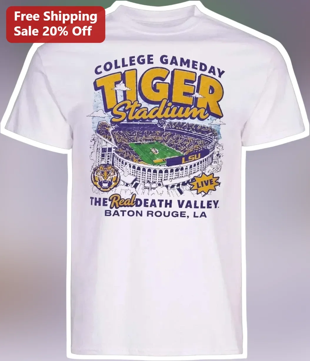 College Gameday Tiger Stadium The Real Death Valley Baton Rouge La Tee