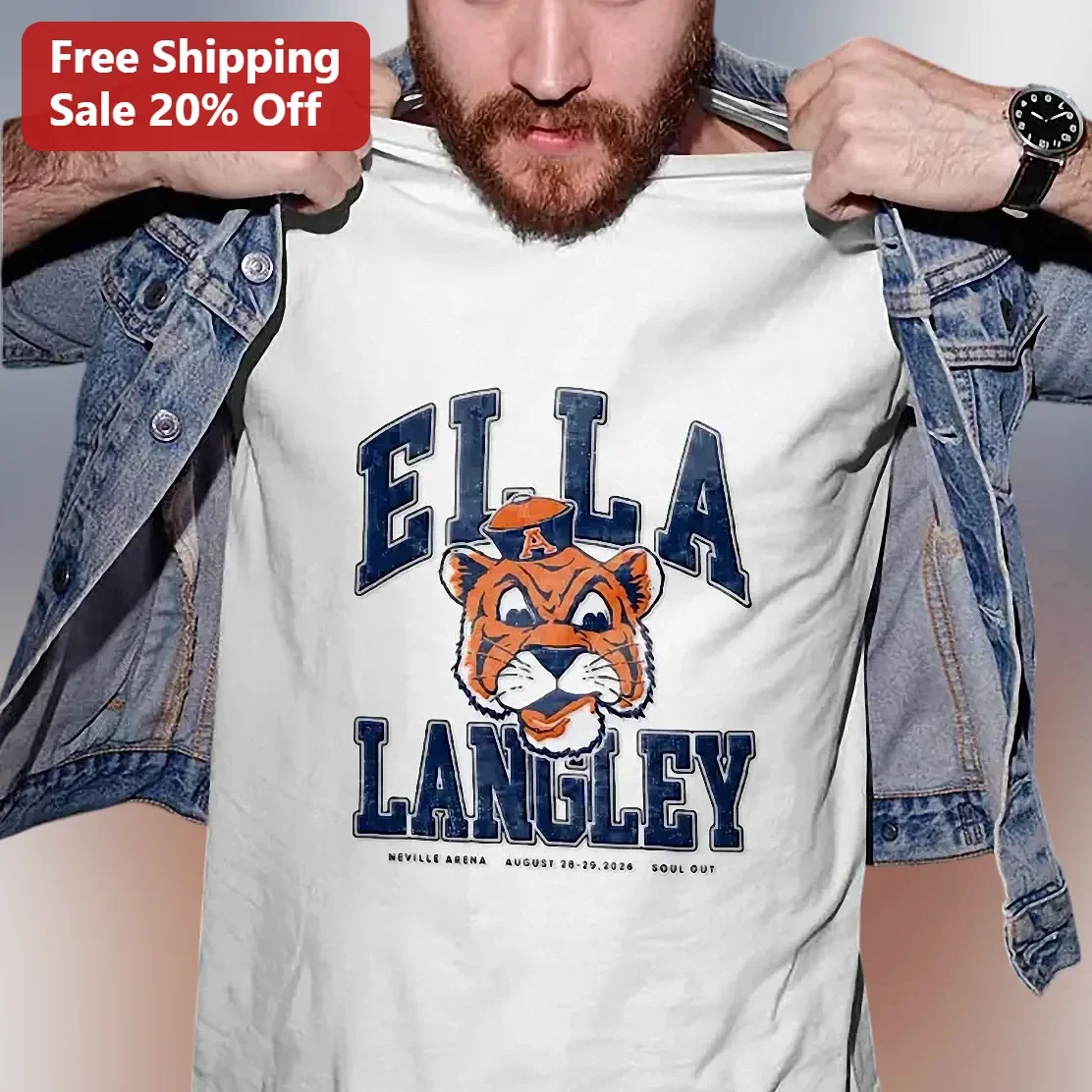 College Tiger Mascot Tee Retro Varsity School Spirit Shirt Personalized Gift for Students Alumni