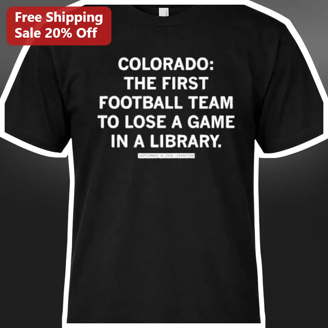 Colorado Football Library Loss Funny Graphic Tee CU Buffs College Fan Gift