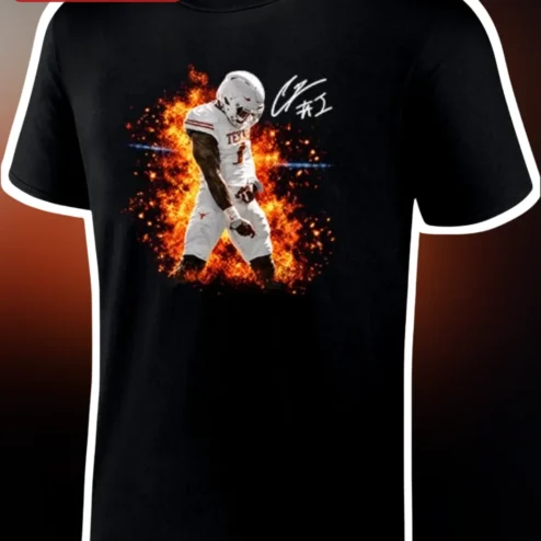 Colt McCoy Texas Longhorns QB Signature Graphic Tee