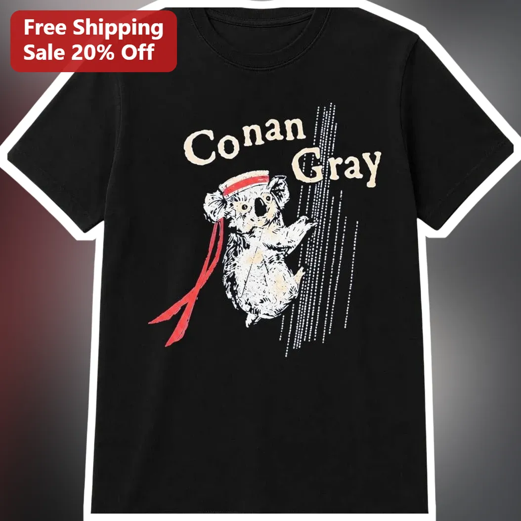 Conan Gray Tee Wishbone Tour Merch Vintage Koala Graphic T-Shirt for Fans