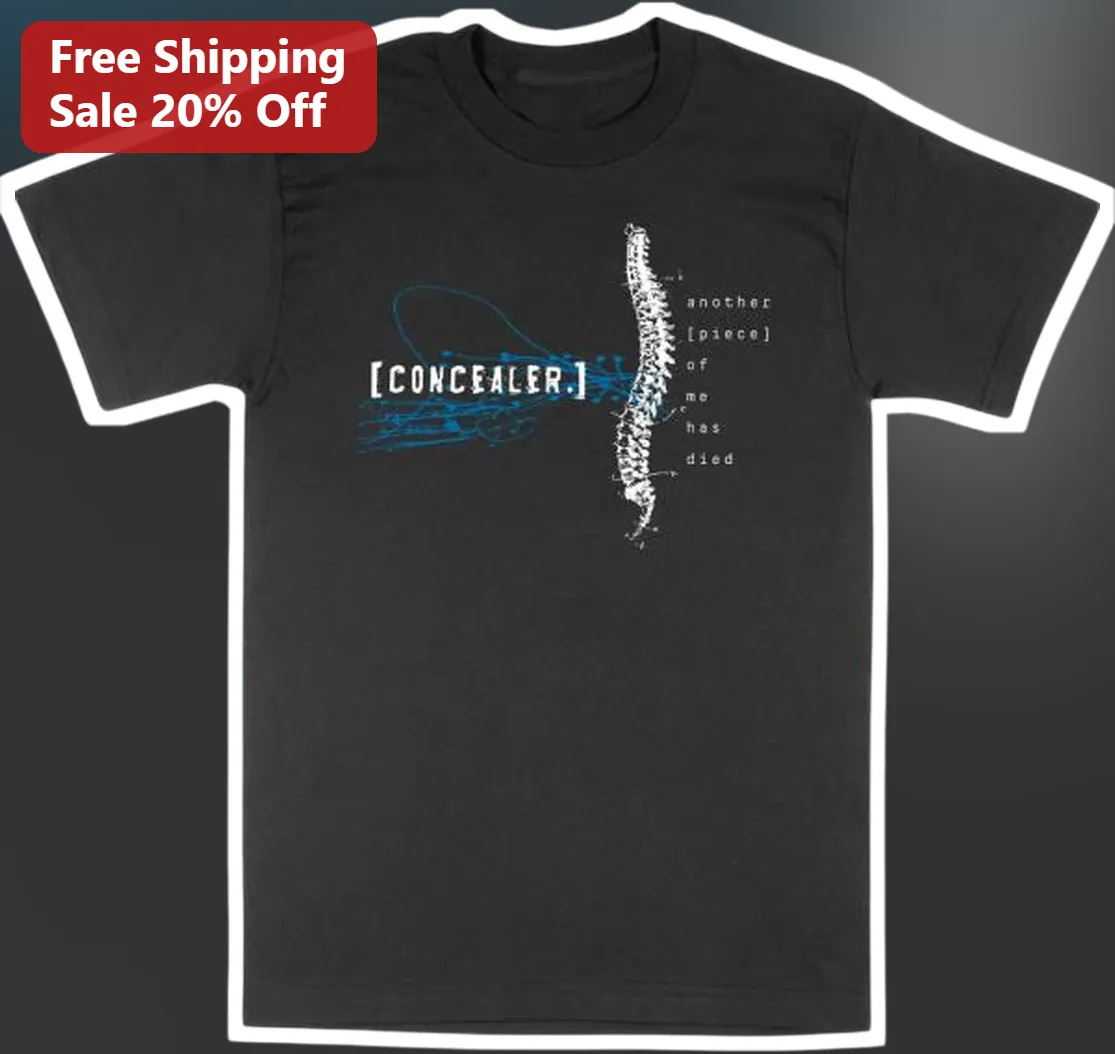 Concealer Another Piece Of Me Has Died Graphic Tee Emo Post-Hardcore Band Merch