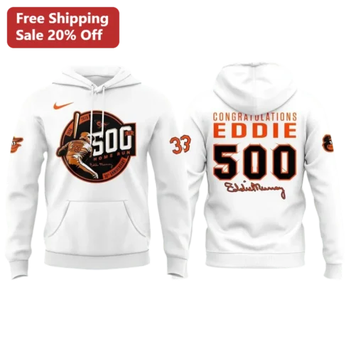 Congratulations Eddie Hoodie Baseball Home Run Club Commemorative Pullover for Men Women