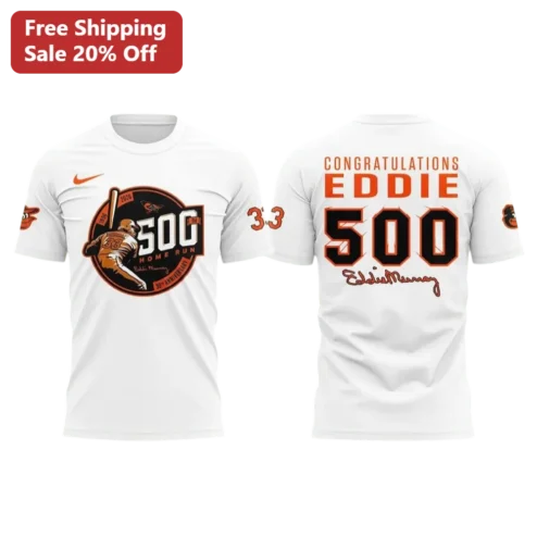 Congratulations Eddie Tee Baseball Milestone Commemorative Shirt for Fans