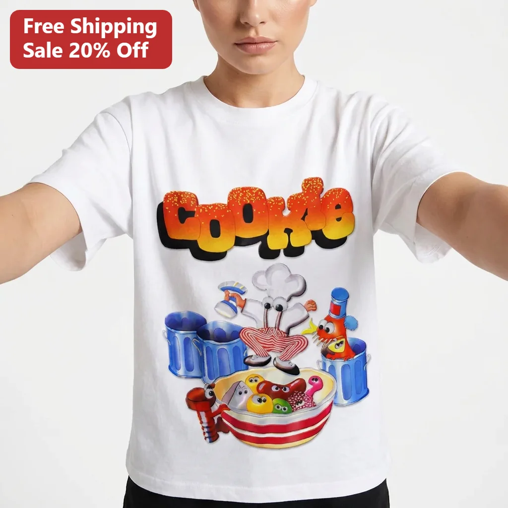 Cookie Tee Retro 90s Graffiti Candy Chef Cartoon Graphic Tee