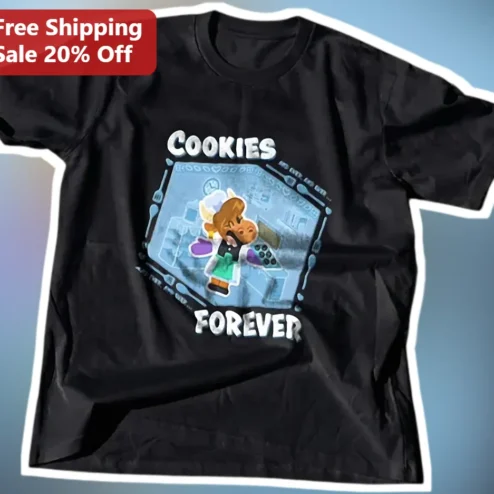Cookies Forever Tee Animal Crossing Tom Nook Chef Graphic Shirt