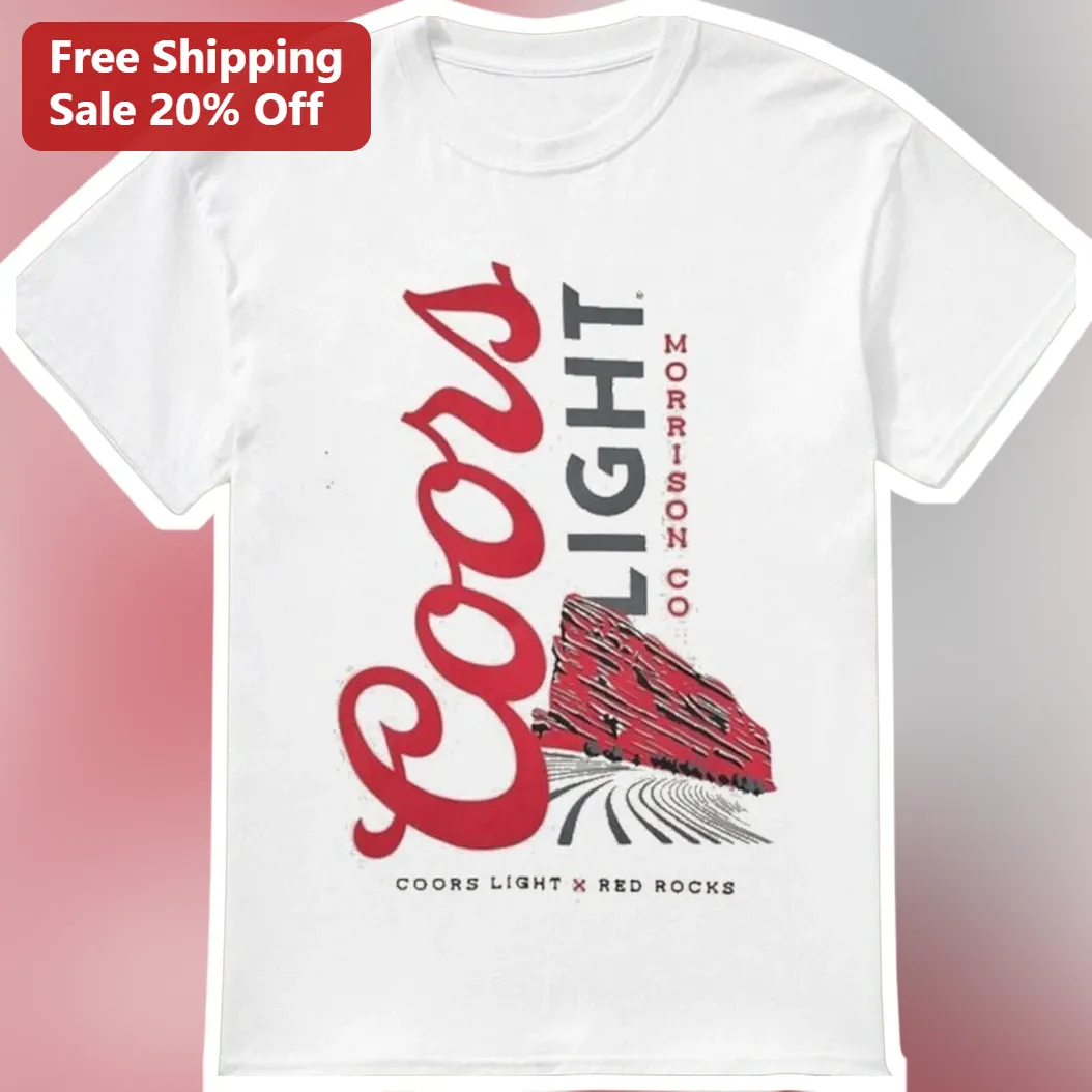Coors Light x Morrison Co Red Rocks Tee Vintage Brewery Graphic Shirt for Beer Lovers