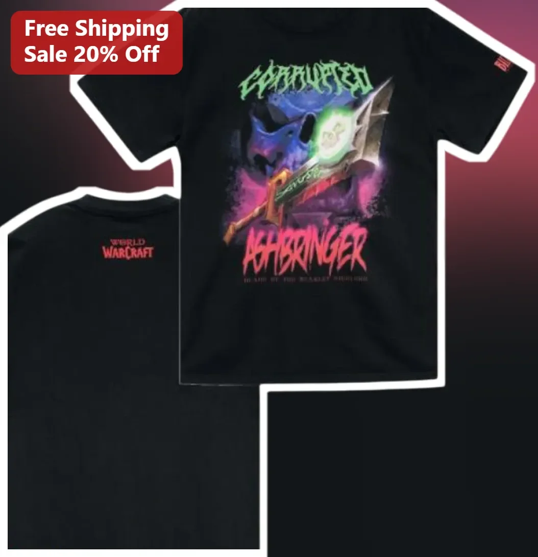 Corrupted Ashbringer Blade of the Scarlet Sirius World of Warcraft Classic Tee