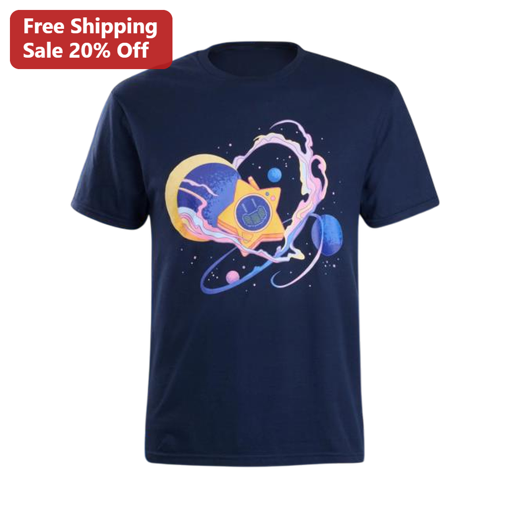 Cosmic Space Star Graphic Tee, Cute Pastel Galaxy Celestial Astronomy Shirt, Space Lover Gift Unisex Tee