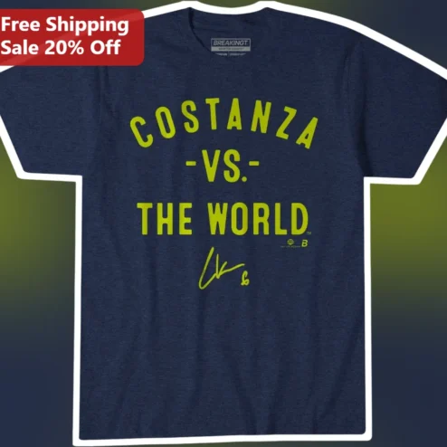 Costanza vs the World George Costanza Seinfeld Fan Graphic Tee