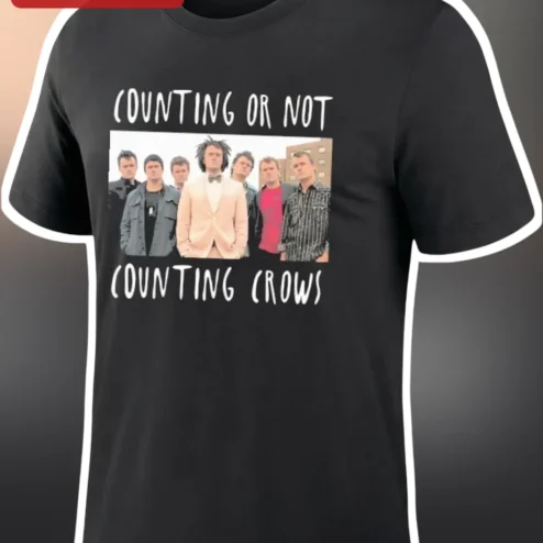 Counting Crows Tee Counting Or Not Counting Crows Band Merch Graphic Shirt For Alternative Rock Fans