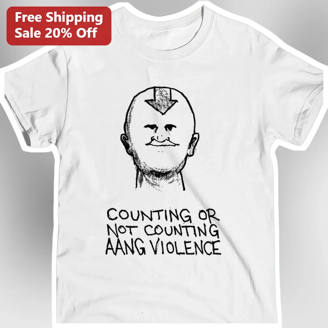 Counting Or Not Counting Aang Violence Meme Tee Avatar The Last Airbender Graphic Shirt