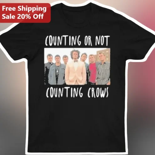 Counting Or Not Counting Crows Meme Graphic Tee Rock Band Humor Shirt
