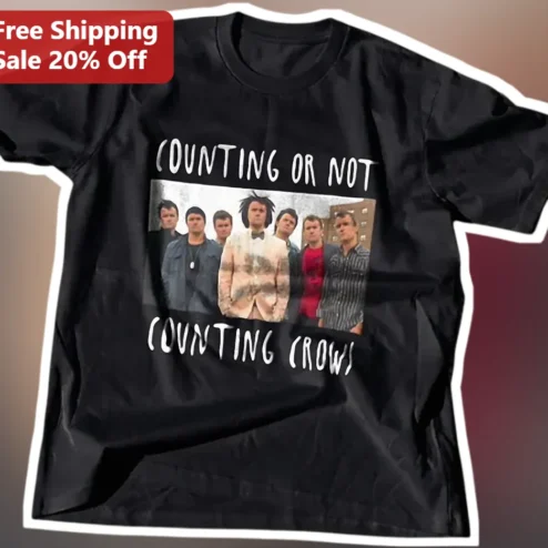 Counting Or Not Counting Crows Tee Rock Band Merch Graphic Shirt For Men Women