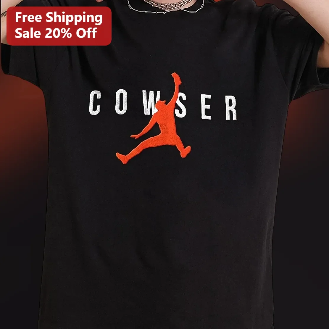 Cowser Cat Jumpman Parody Graphic Tee Funny Sneakerhead Gift for Men Women