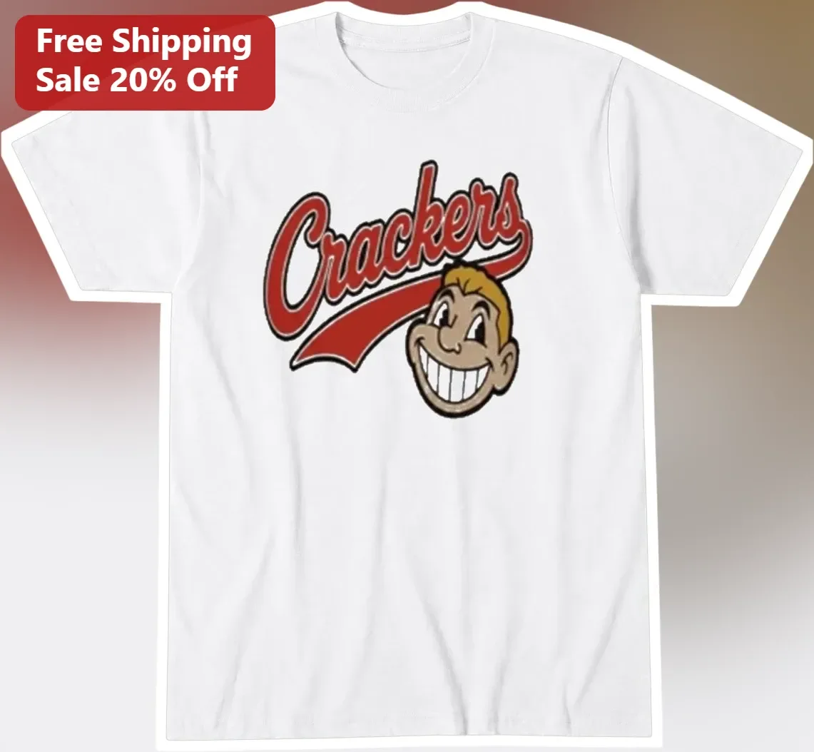 Crackers Tee Mr. Cracker Minor League Baseball Mascot Retro Sports Graphic T-Shirt for Men Women