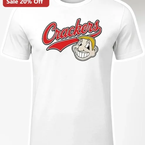Crackers Tee Mr. Cracker Retro Baseball Mascot Vintage Sports Graphic T-Shirt