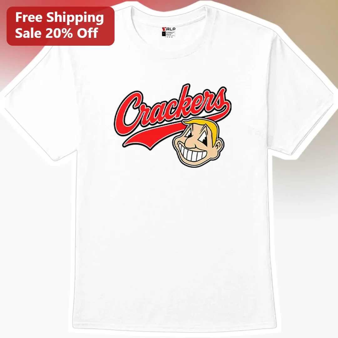 Crackers Tee Retro Baseball Mascot Graphic T-Shirt for Kids and Adults