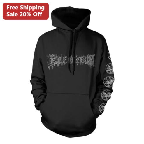 Cradle Of Filth Hoodie Gothic Black Metal Band Graphic Pullover Sweatshirt Music Tour Merch